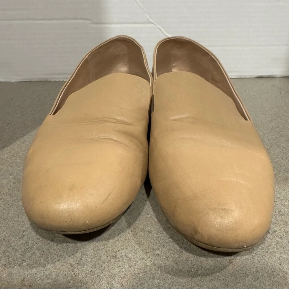 Birdies Elegant Tan Leather Women's Cushioned Loafers Flats Size 9